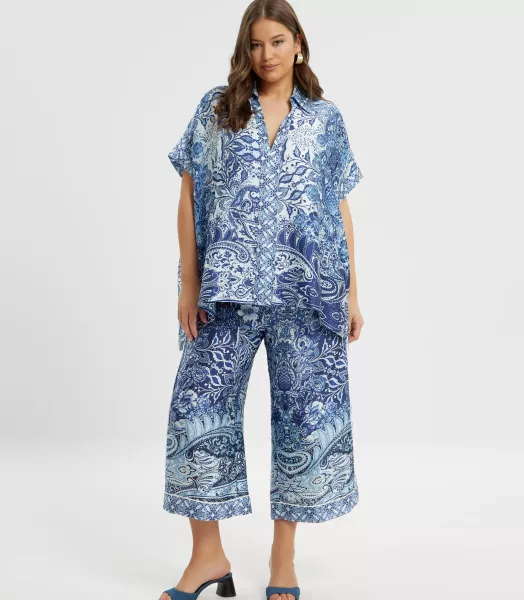 Blouse grande taille "Azur" Mat