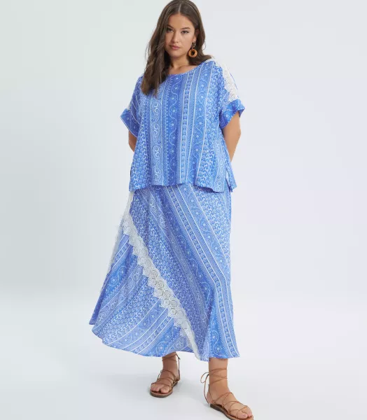Blouse grande taille "Cyclades" Mat