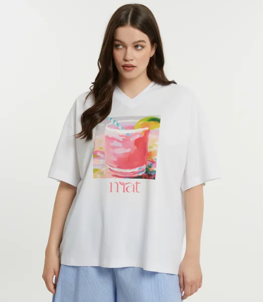 T-Shirt motif grande taille MAT