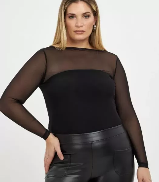 Top resille grande taille Mat fashion