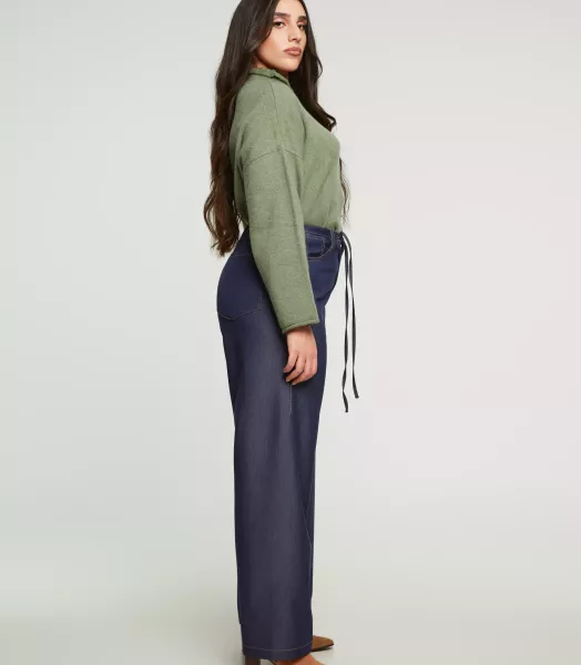 Pantalon tencel  large grande taille Mat Fashion