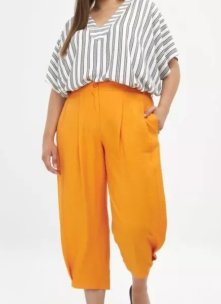 Pantacourt grande taille  uni "Ocean" Mat Fashion