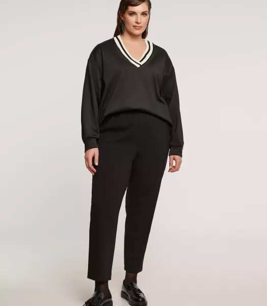 Pantalon Pam grande taille uni Mat Fashion