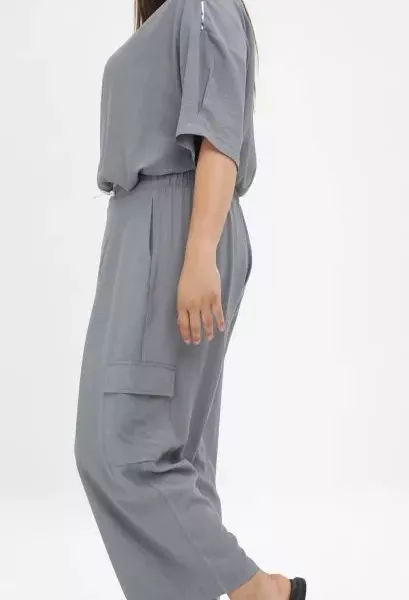 Pantalon grande taille  uni "Vipo" Mat Fashion