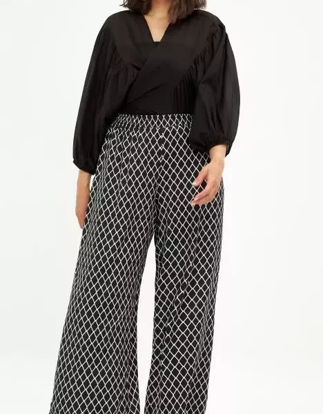 Pantalon grande taille  imprimé "losange" Mat Fashion