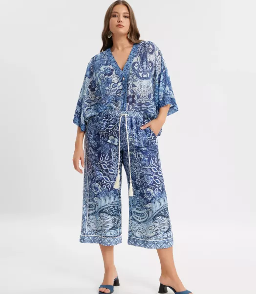 Pantalon fluide grande taille Willy Mat