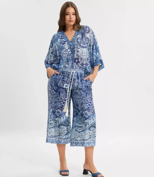 Pantalon fluide grande taille Willy Mat