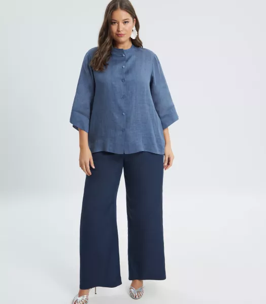 Chemise unie grande taille "Bob" Mat
