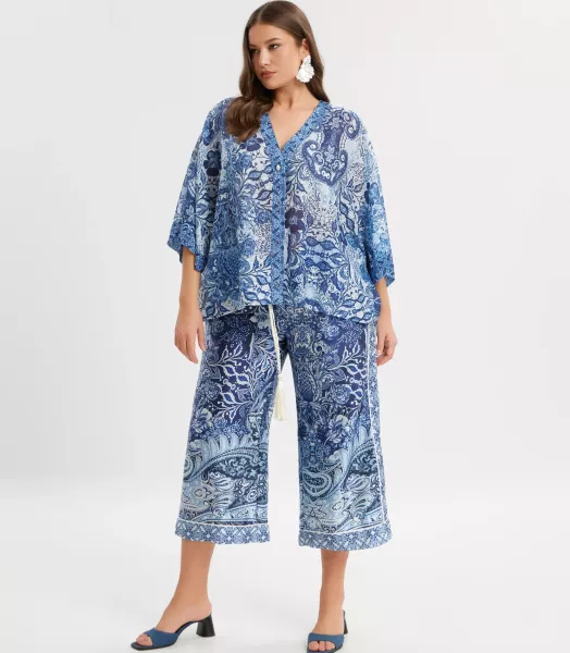 Chemise imprimée grande taille "Lulu" Mat