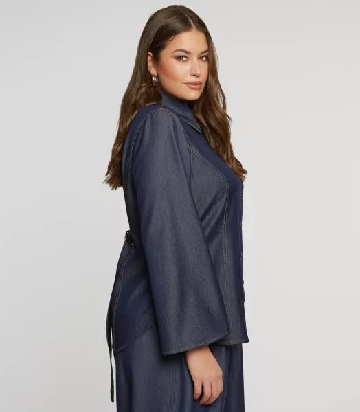 Chemise Tencel grande taille Mat Fashion