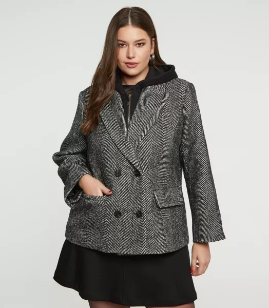 Blazer 2en 1 grande taille Chevrons MAT