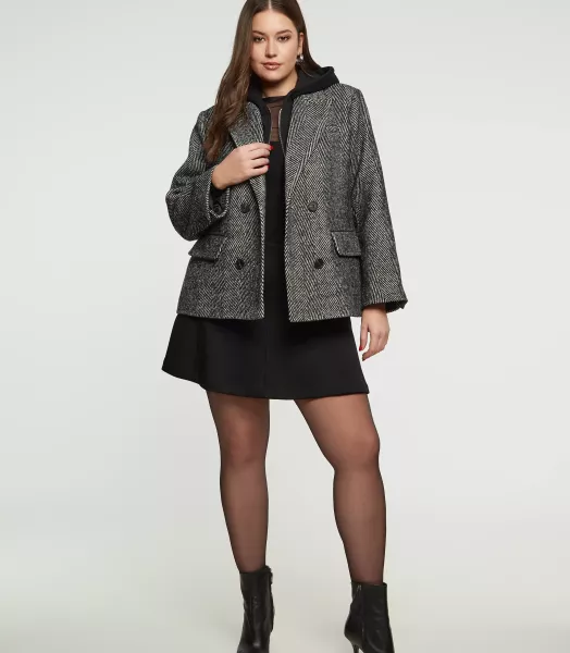 Blazer 2en 1 grande taille Chevrons MAT