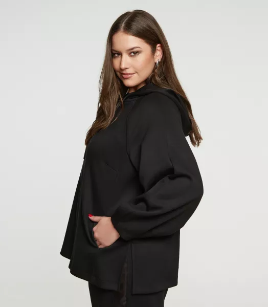 Gilet sweat capuche grande taille Mat Fashion