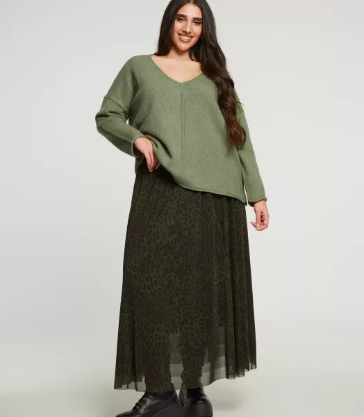 Pull Sylvie uni grande taille Mat Fashion