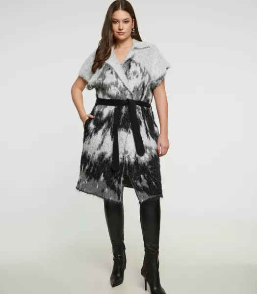 Long gilet grande taille Harris