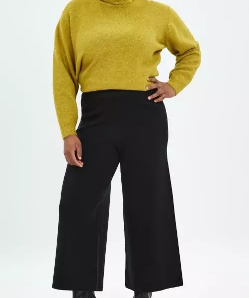 Pantalon large 7/8 grande taille Mat Fashion
