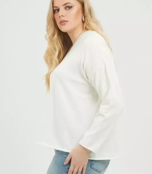 Pull "bas roulotté" grande taille Mat Fashion