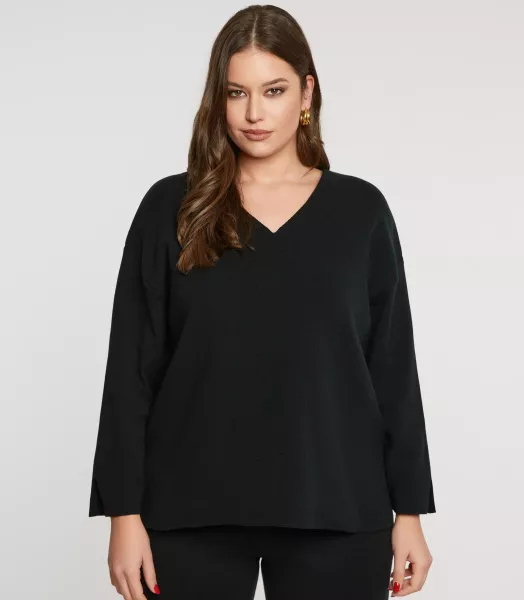 Pull basique col V Mat Fashion