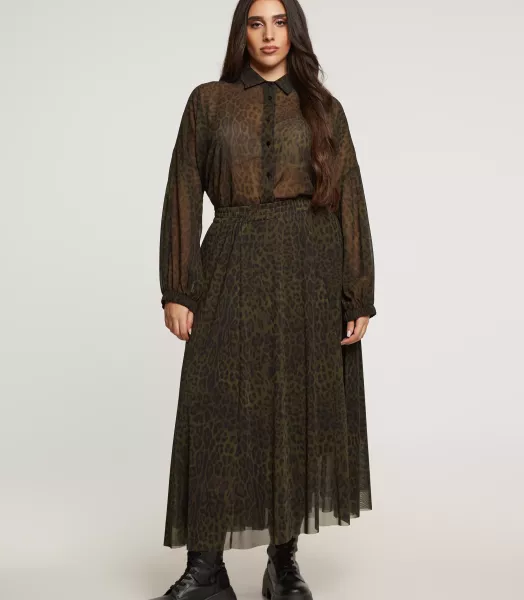 Jupe grande taille Leopard