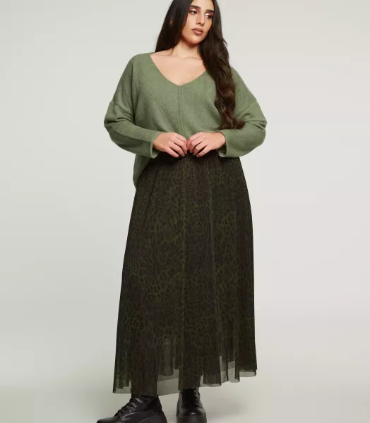 Jupe grande taille Leopard