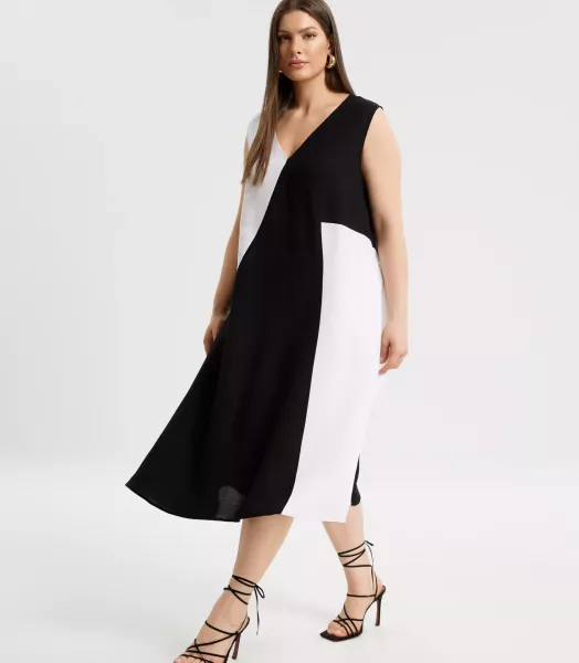 Robe bicolore grande taille lana Mat