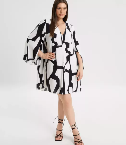 Robe bicolore grande taille Celia Mat