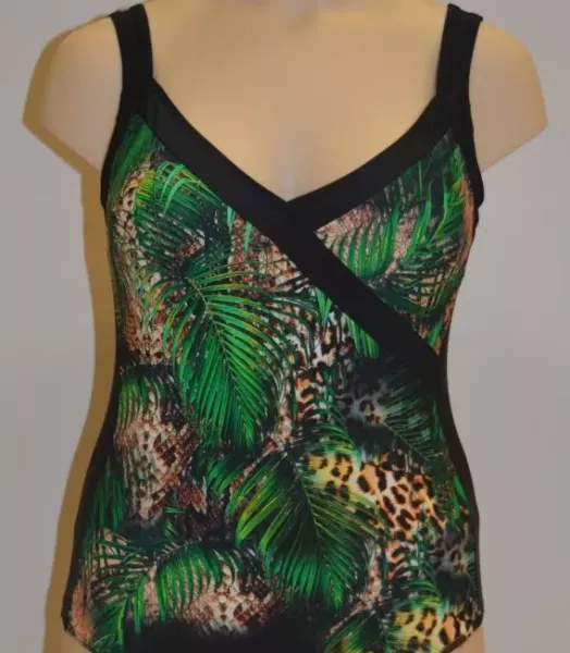 Maillot de bain une pièce Esther grande taille Lagon bleu