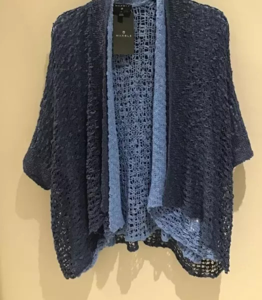 Gilet ajouré grande tailleMarble