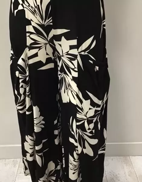 Pantalon grande taille fluide bicolore 
