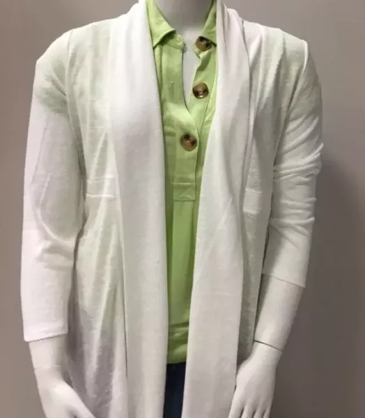 Gilet long uni Marble