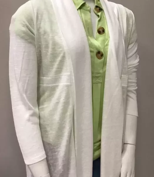 Gilet long uni Marble