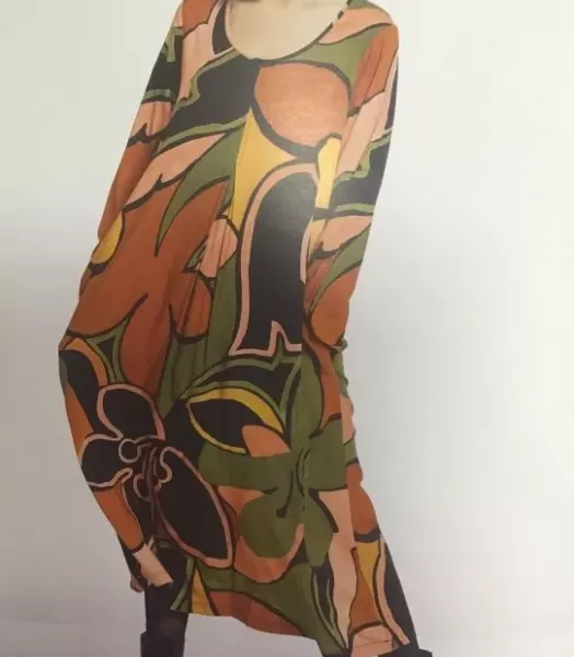 Robe imprimée 'prusse