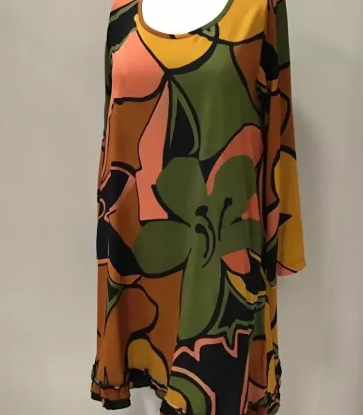 Robe imprimée "petale" grande taille G'ozé