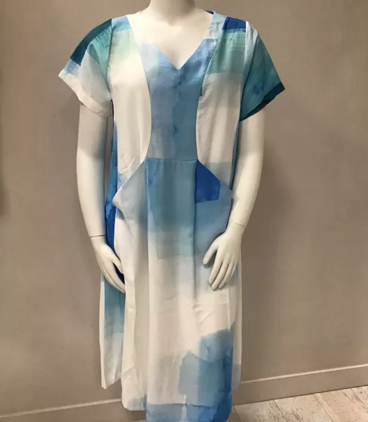 Robe imprimée grande taille Midi K'