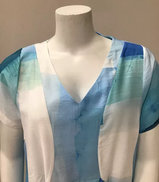 Robe imprimée grande taille Midi K'