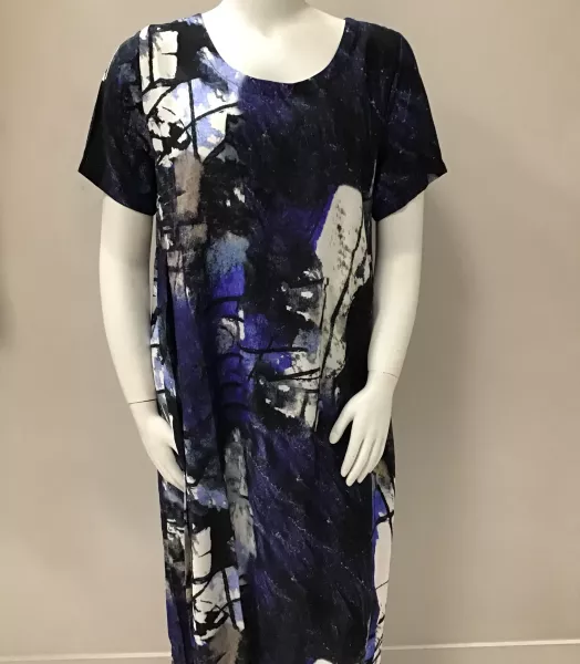 Robe imprimée grande taille Kama k'