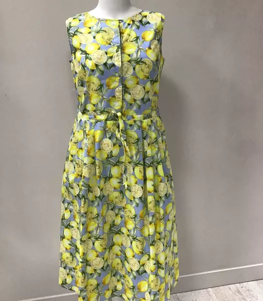 Robe sans manches grande taille Citrons ROFA