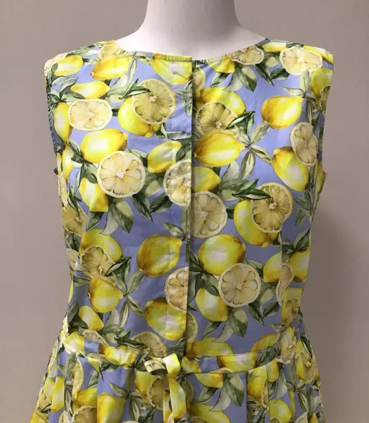 Robe sans manches grande taille Citrons ROFA
