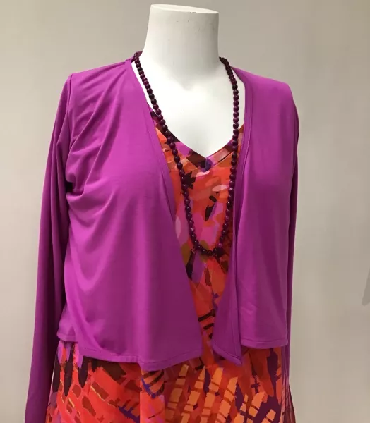 Gilet cache coeur uni  grande taille