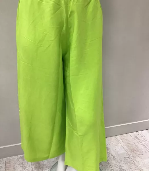 Pantalon 7/8 grande taille Fluo Poissons Blancs