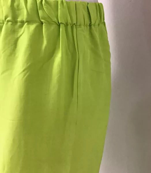 Pantalon 7/8 grande taille Fluo Poissons Blancs