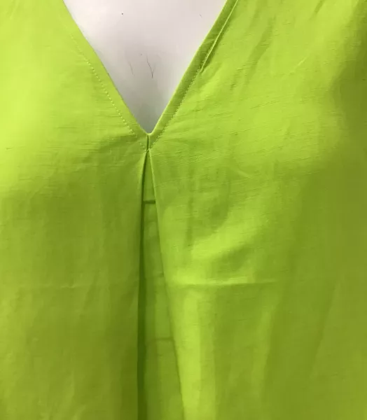 Blouse unie grande taille Fluo Poissons Blancs