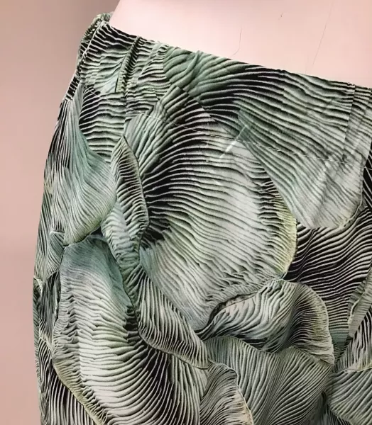 Pantalon imprimé floral grande taille Poissons Blancs