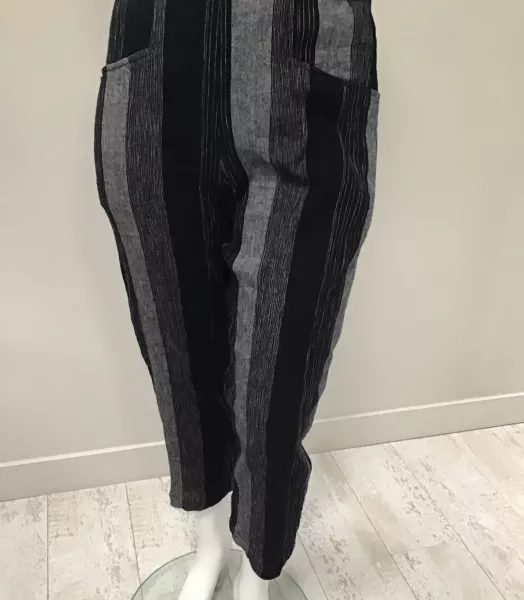 pantalon 7/8 rayures grande taille Rambo G'ozé